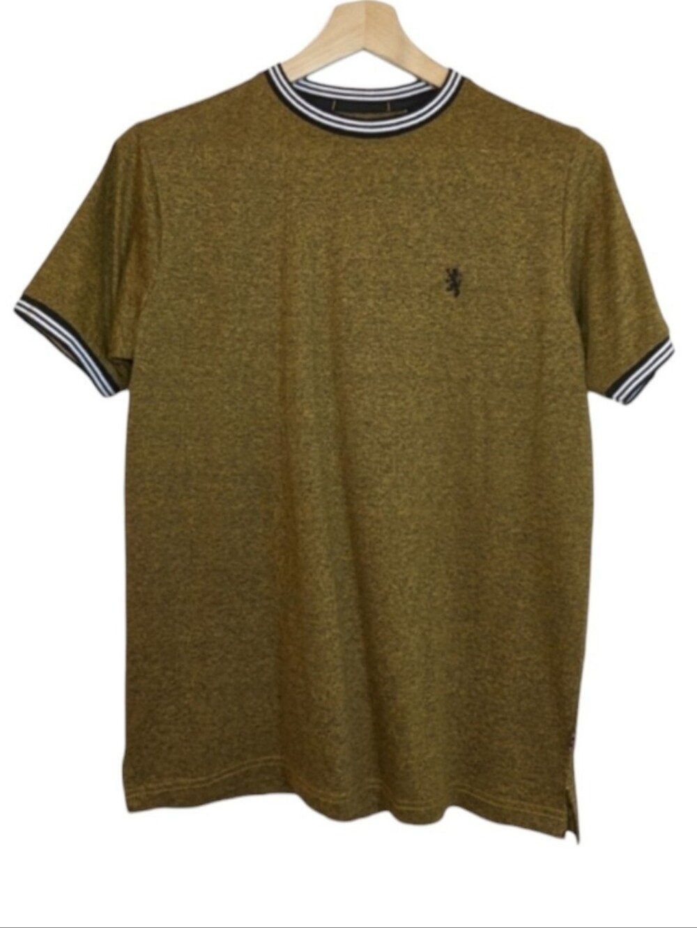 NWOT | Lions Crest by English Laundry Mustard Yellow & B+W Crew Neck Tee